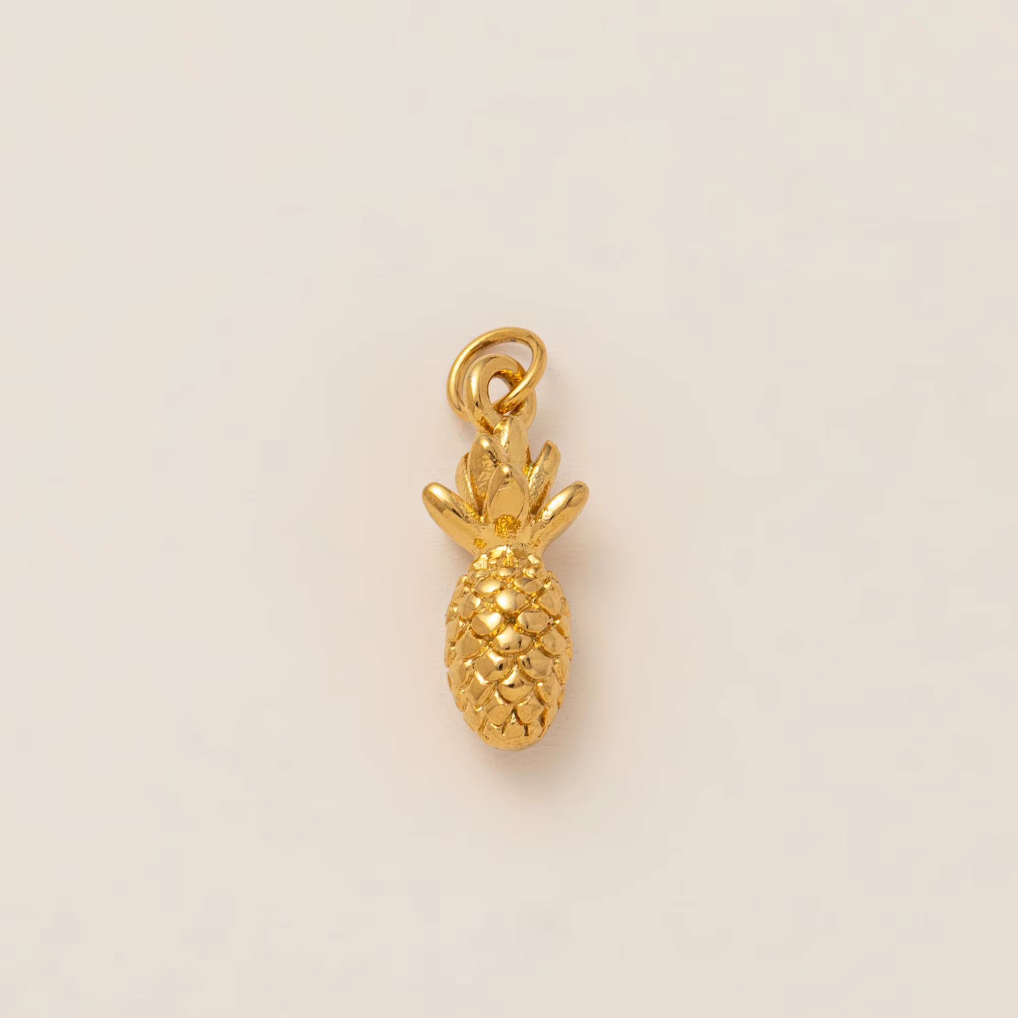 Pendentif de style gastronomique minimaliste, en acier inoxydable plaqué or 18 carats, accessoire de