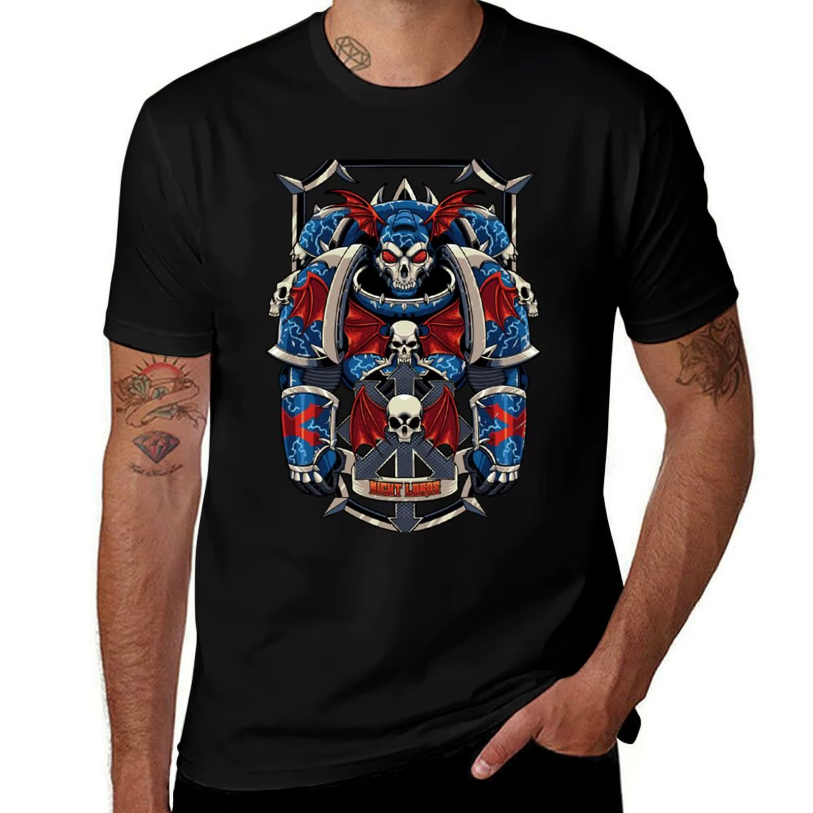 85. Night Lords T-Shirt t-shirts pour homme coton doux t-shirts coton 100% T-Shirt