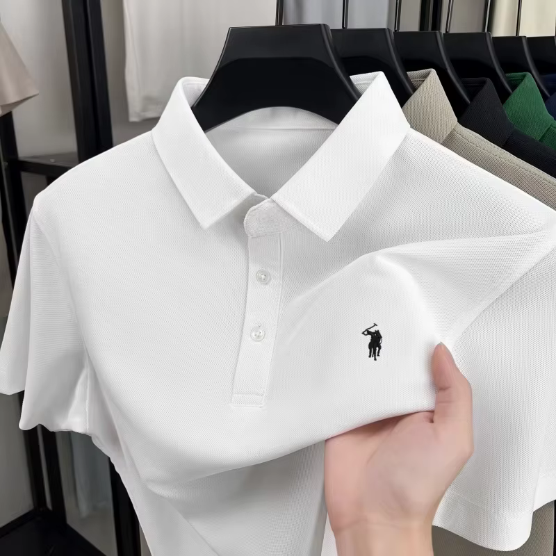 Polo d'été premium pour homme 2026, séchage rapide, respirant, décontracté, mode affaires, sport, ma