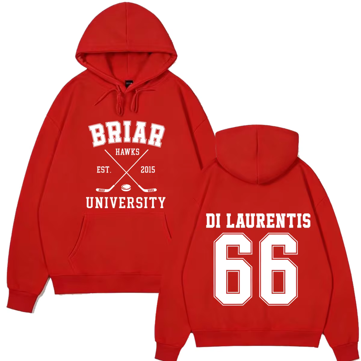 Di Laurentis 66 Off Campus TV Series Briar University Hoodie Hommes Femmes Vêtements Mode Hiver Vint