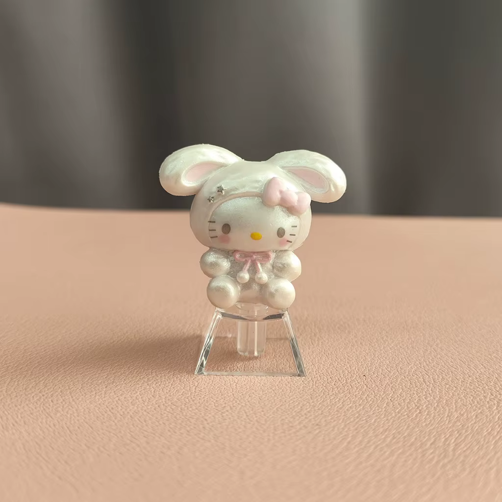 Capuchons de touches d'ordinateur Kawaii Hello Kitty Anime - PBT résistant à l'huile, compatibles av