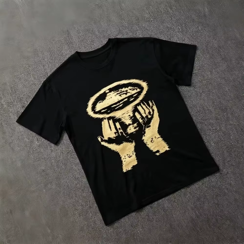 T-shirt surdimensionné à manches courtes pour hommes, Streetwear Rules The World, typologie audacieu
