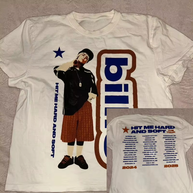 T-shirt Homme Imprimé Motif Étoile Chanteur 2026 Été Mode Homme Femme Coton Décontracté Harajuku Str