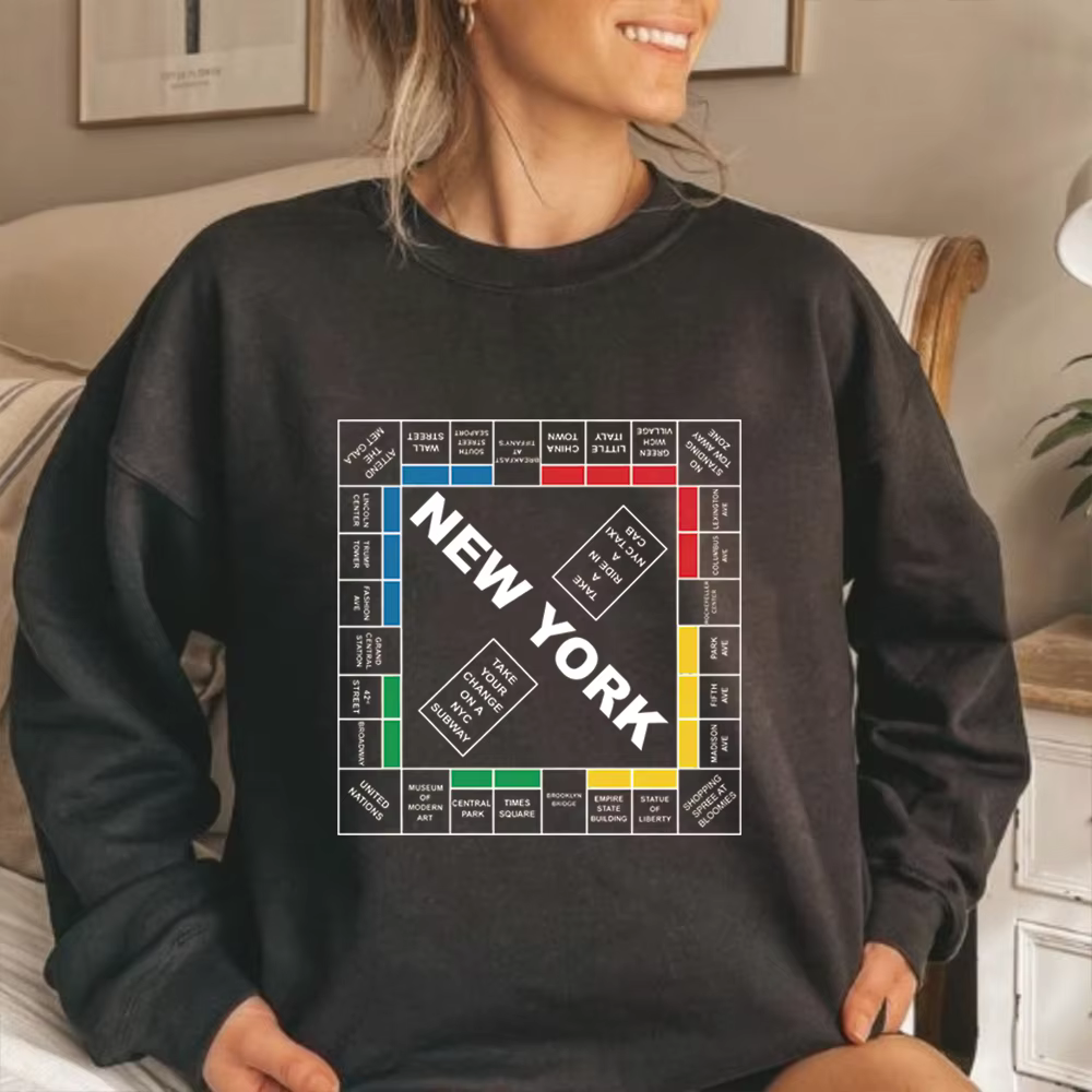 Sweat-shirt monopole de New York et juste comme ça sweat à capuche merde de New York Carrie New York