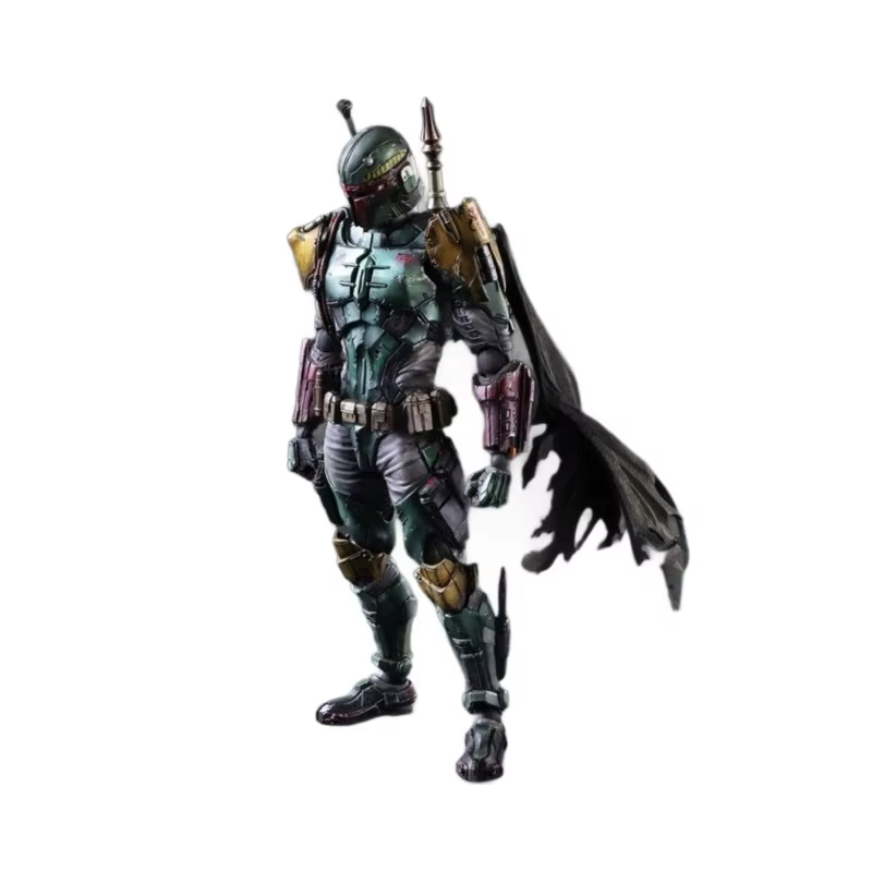 Play Arts Kai Star Wars Boba Fett – figurine articulée, modèle de jouet avec accessoires interchange