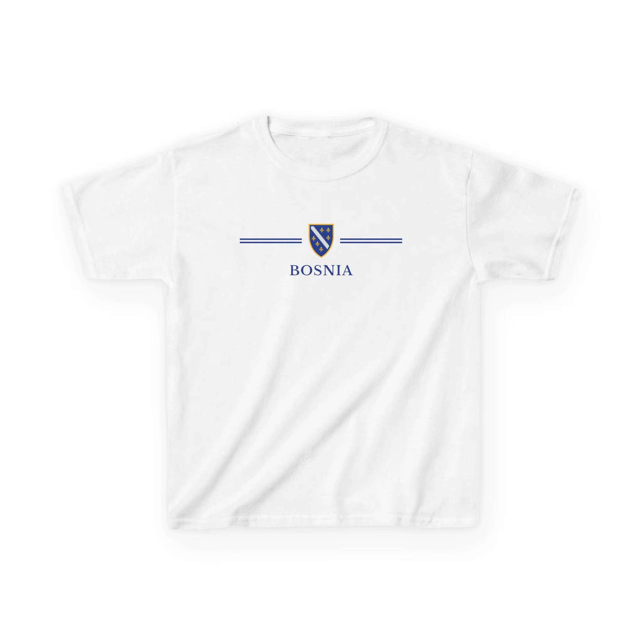 T-shirt esthétique Sarajevo Drapeau de la Bosnie 2026 Été Mode Homme Femme Décontracté 100% Coton Ov