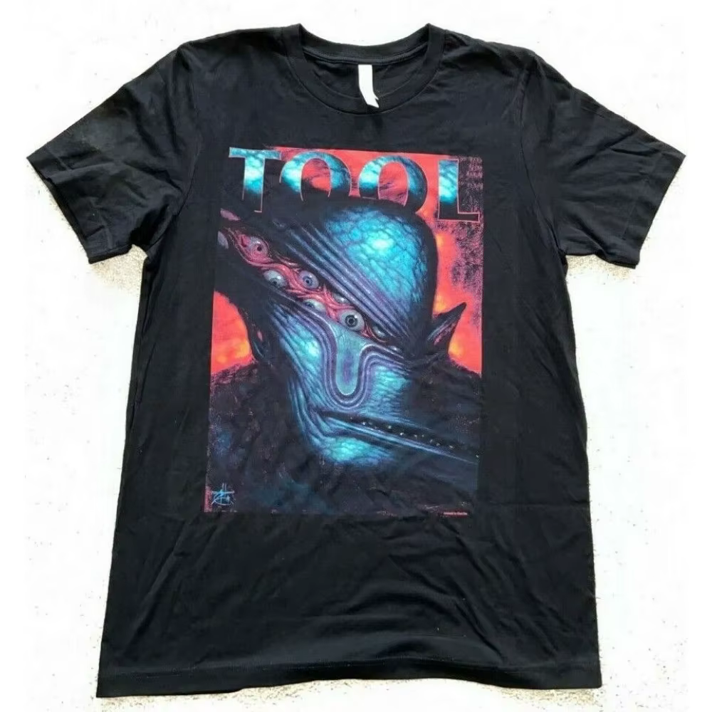 2024 hommes T-shirt décontracté outil bande 2024 tournée mondiale Concert Merch latéral outil bande 