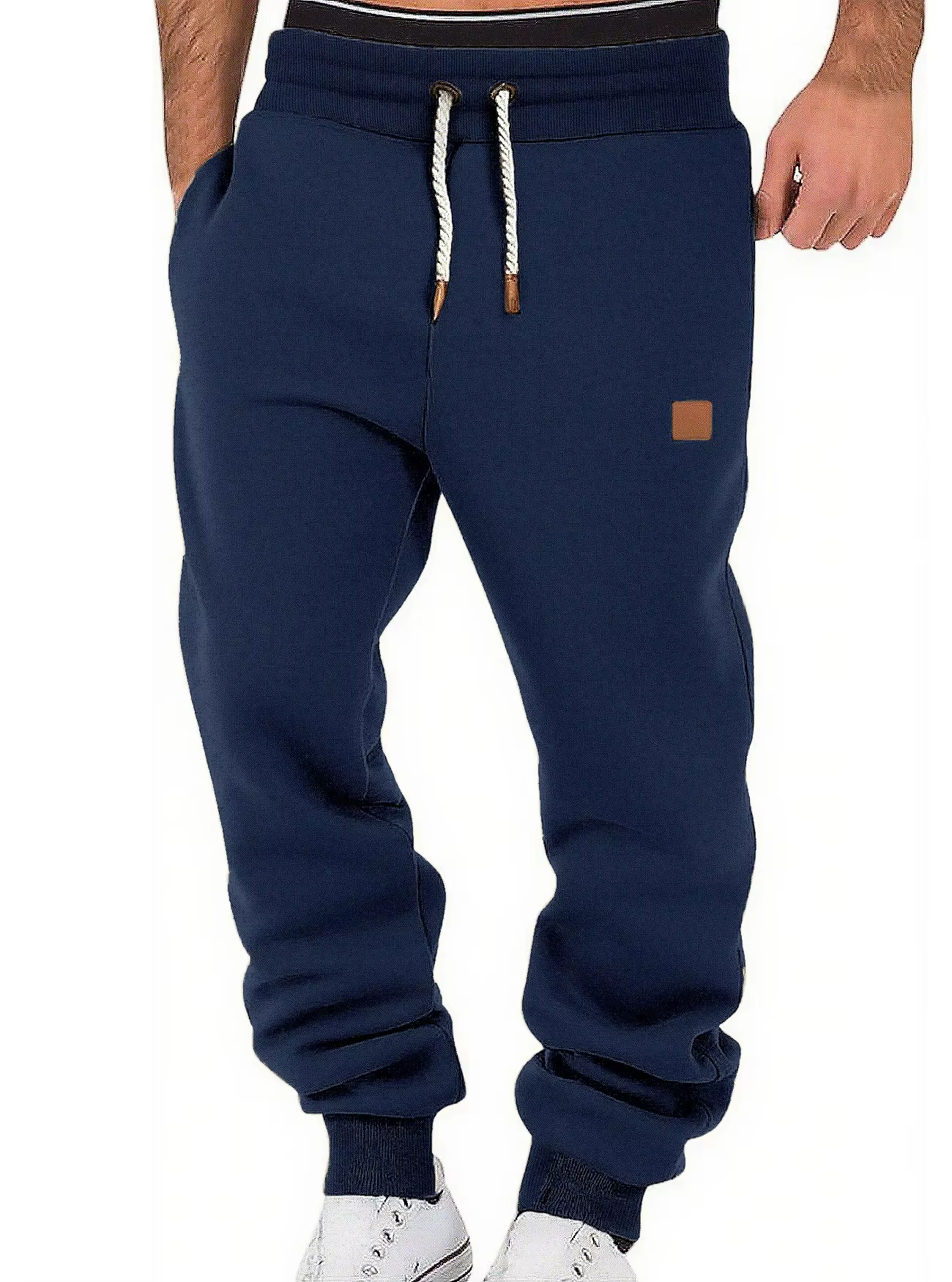Pantalon de survêtement décontracté pour hommes, couleur Pure, coupe ample, sportif, tendance, taill