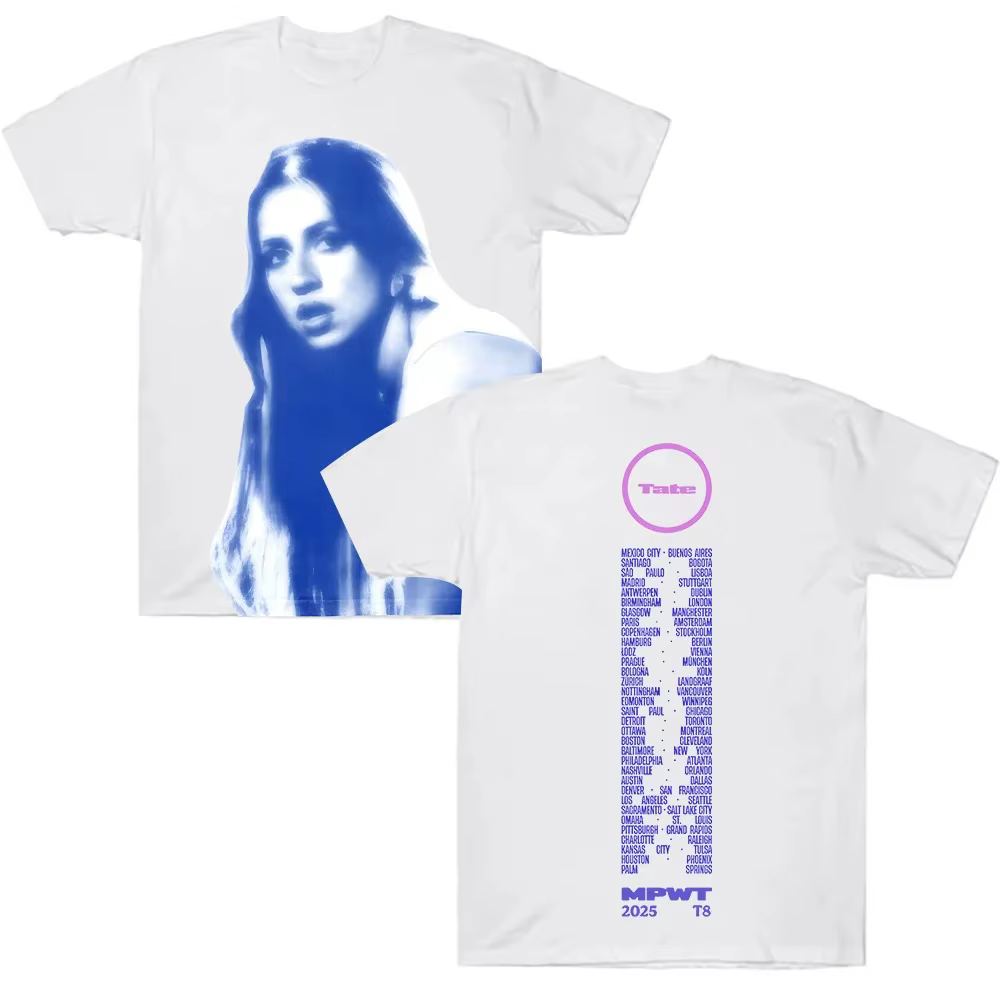 T-shirts graphiques Tate Mcrae Miss Possessive World Tour Photo Tee, streetwear surdimensionné, desi