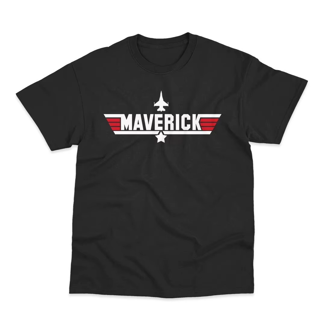 T-shirt Maverick Top Gun pour homme, t-shirt graphique classique sur le thème du film pilote de chas
