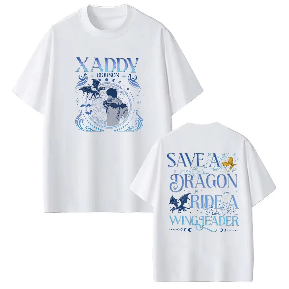 T-shirt graphique Xaden Riorson Fourth Wing pour hommes et femmes, t-shirt en coton surdimensionné à