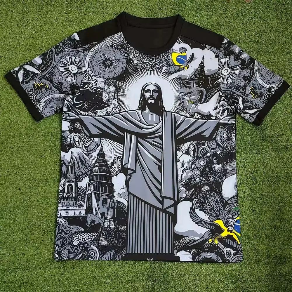 Le nouveau T-shirt pour hommes d'été 2025 avec impression de motifs de jésus en 3D est un vêtement d