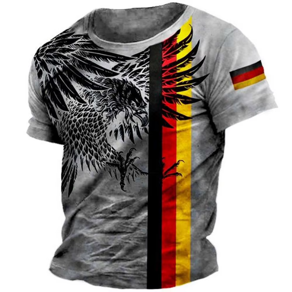 T-Shirt à Manches Courtes et Col Rond pour Homme, Streetwear, Été, 5XL