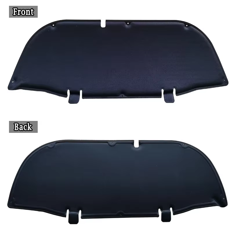 Tampon de coton d'isolation thermique pour capot de moteur avant de voiture, feuille d'aluminium/mat