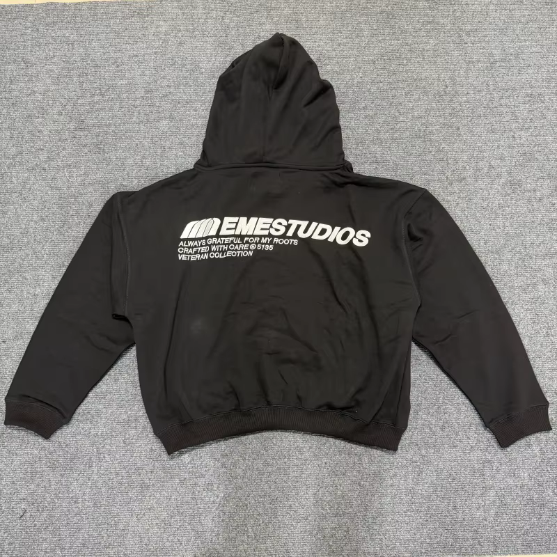 Sweat-shirt à capuche brodé EME pour homme, en coton de haute qualité, mode automne, décontracté pou