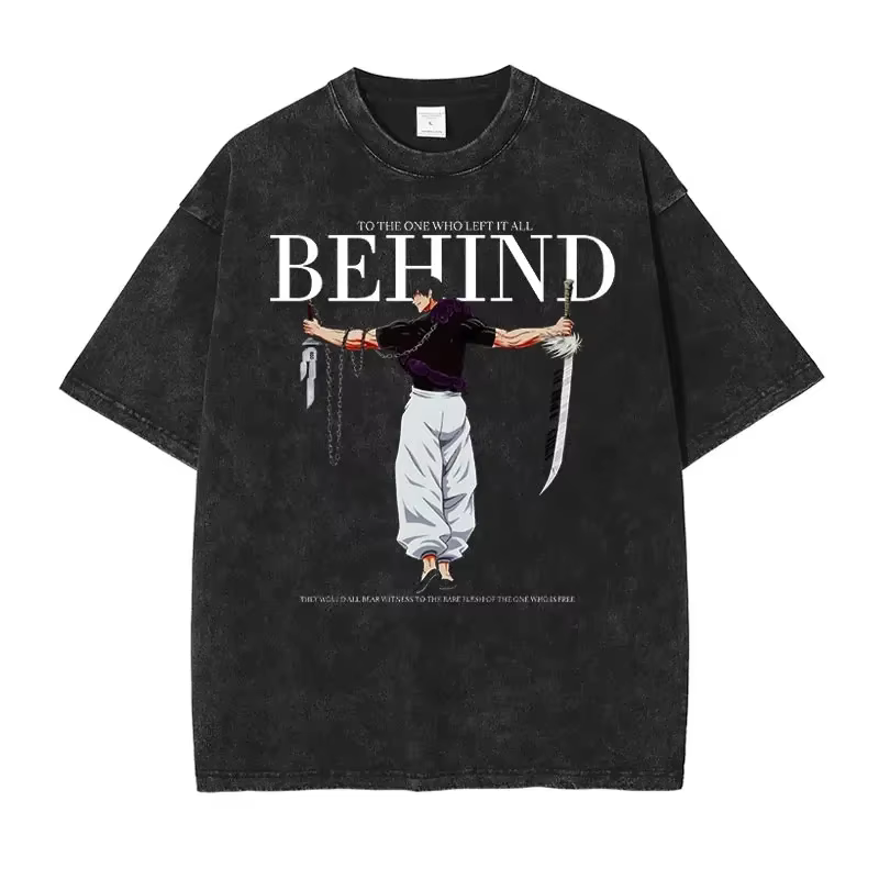 T-shirts Bandai Anime J-Jujutsu K-Kaisen Vintage Lavés CHOSO T-shirt Oversize Fushiguro Toji Sukuna 