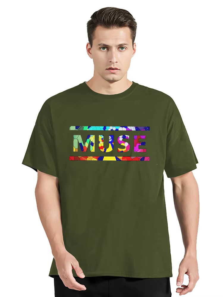 T-shirt classique Muse pour homme, T-shirt vintage, Économie graphiques, Discount bon marché, Respze