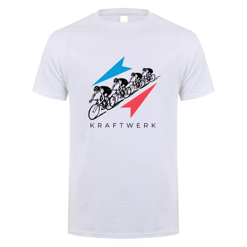 Kraftwerk T Shirt Hommes Manches Courtes Coton Économie Été Mans Cool Y-Streetwear DZ-054