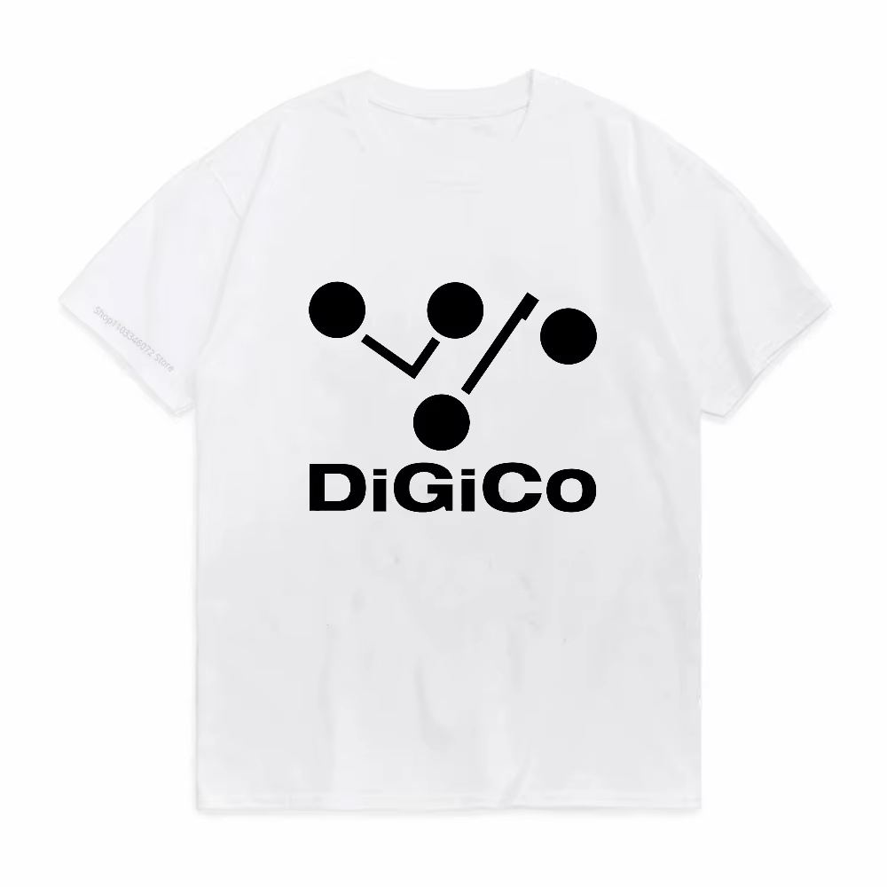 T-shirt DiGiCo Creative Mixing Audio Logo pour homme, décontracté, à manches courtes, style vintage 