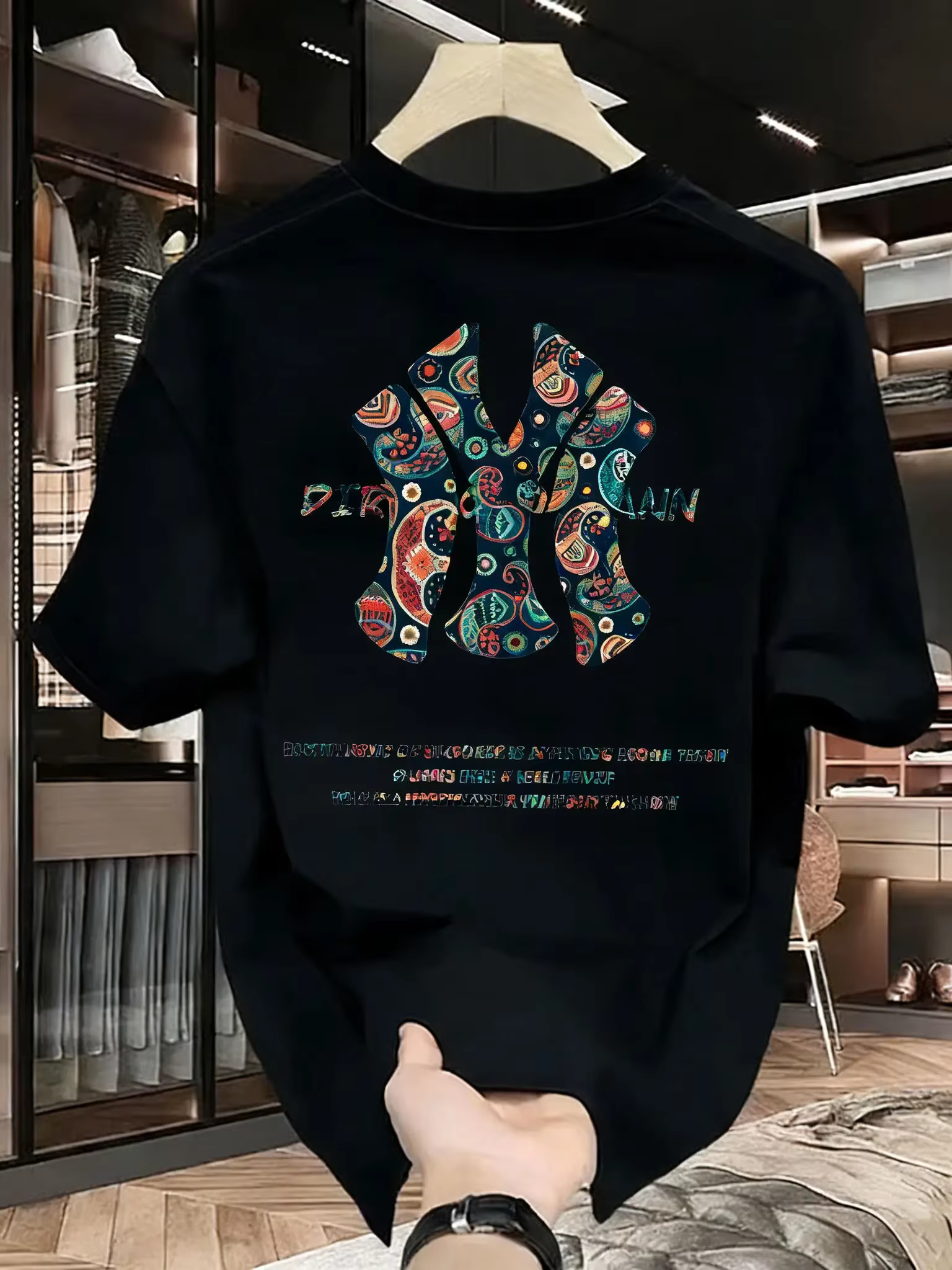 T-shirt imprimé pour homme - T-shirt ample de haute qualité, décontracté, polyvalent et tendance