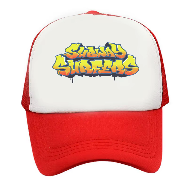Casquette de camionneur avec Logo des surfeurs de métro, chapeaux de jeu vidéo unisexes, chapeaux de
