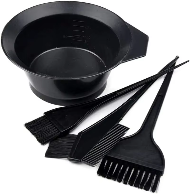 Kit de coloration capillaire 4 pièces, brosse pour teinture capillaire, outils pour kit de coloratio