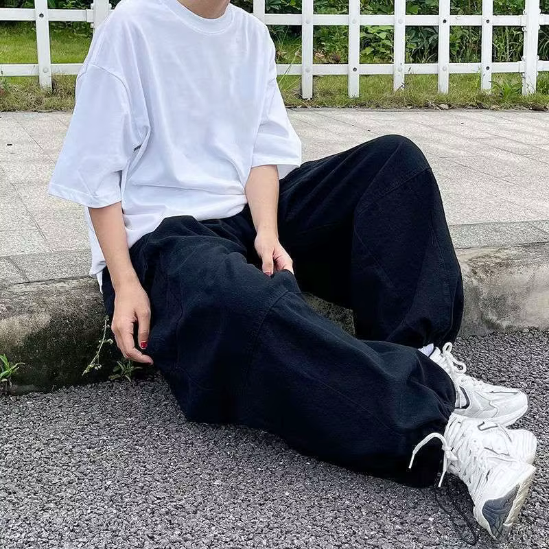 Pantalon cargo style streetwear américain, printemps automne, pantalon ample vintage pour homme, pan