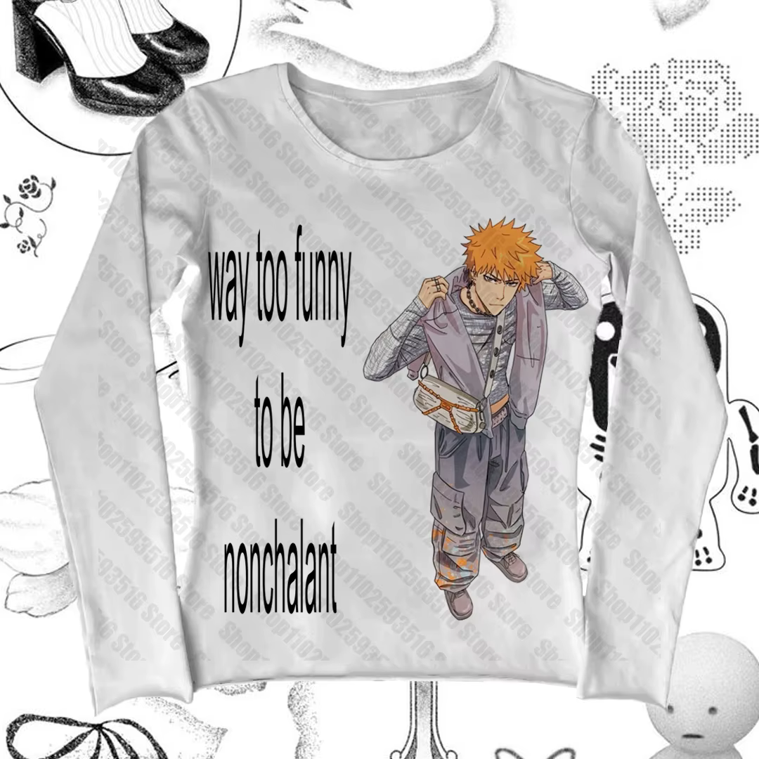 T-shirts femme Kpop printemps 2025 femme gothique japonais Y2k haut Grunge vêtements Kawaii vêtement