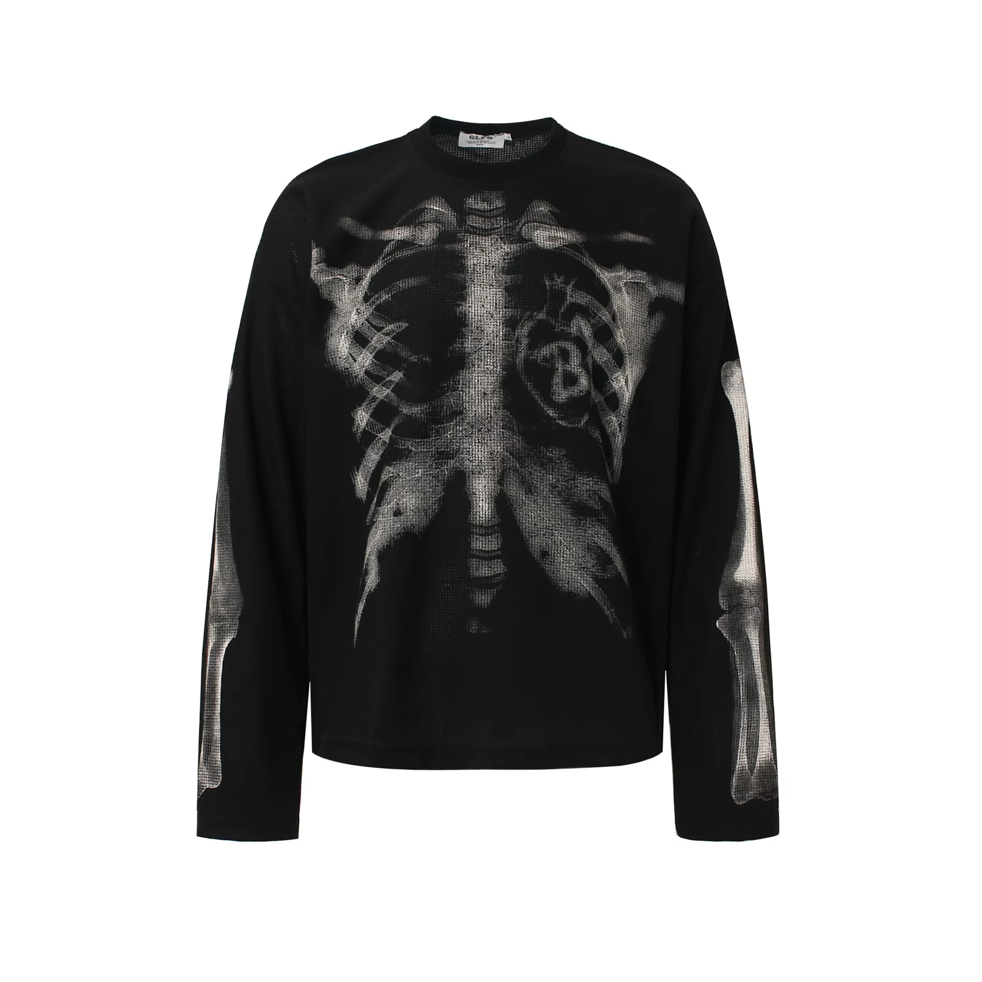 T-shirts graphiques squelette pour hommes, streetwear Harajuku, hip hop, t-shirts oversize à manches