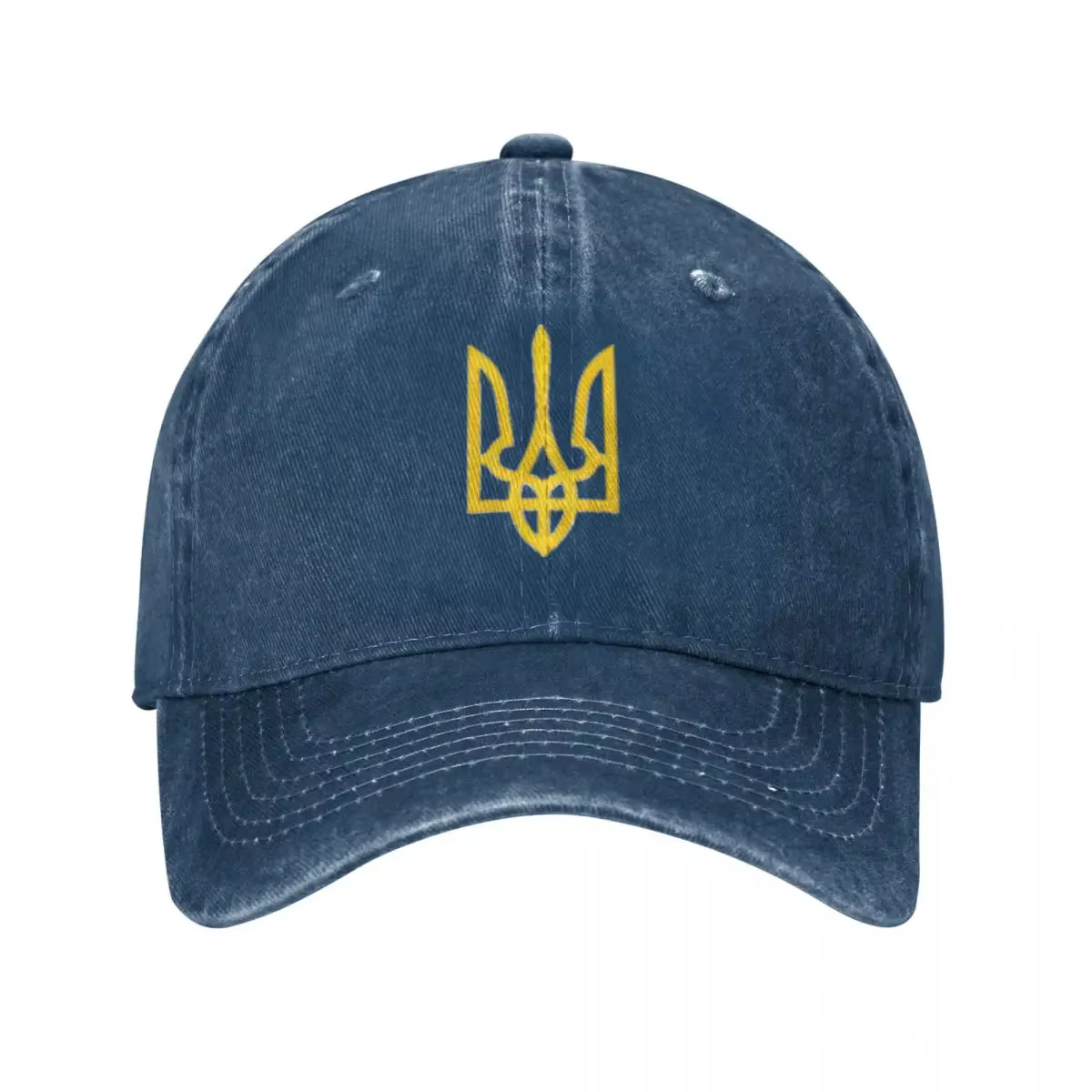 Helpensky-Casquette de Baseball Jaune Trident 21e Président Unisexe, Style DistMurcia Denim, Snapbac