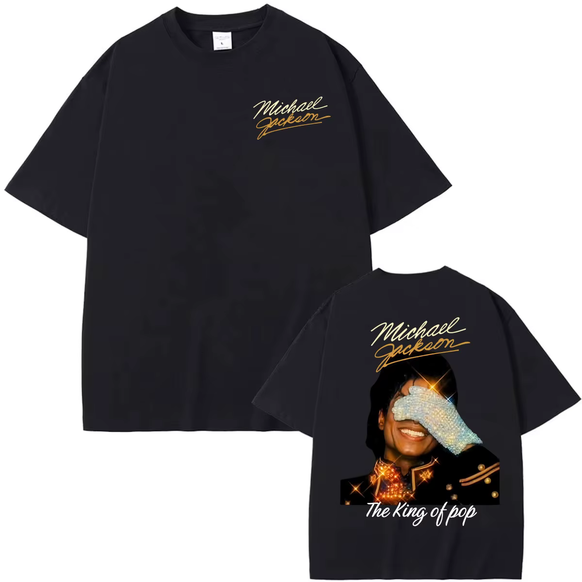 T-shirt Michael Jackson King of Pop pour hommes et femmes, vêtements d'été en coton Y2K, mode décont