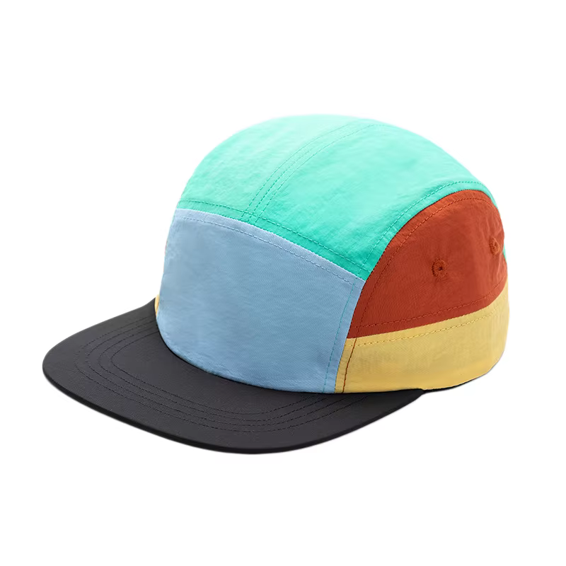 Casquette 5 panneaux color block pour hommes et femmes, UPF50+, séchage rapide, casquette de basebal