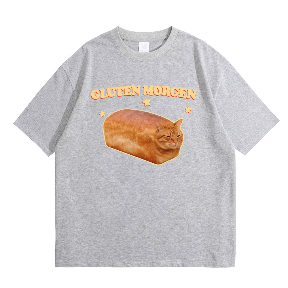 T-shirt humoristique avec motif de chat, T-shirts décontractés pour hommes et femmes, humoristique, 