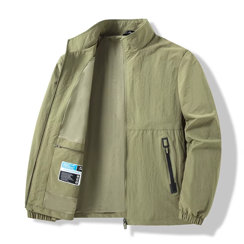Nouvelle veste pour homme printemps-automne coupe ample col montant sportswear décontracté extérieur