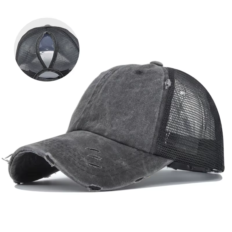 Logo personnalisé imprimé Casquette de baseball Casquette d'été Casquette en maille pour adulte Casq
