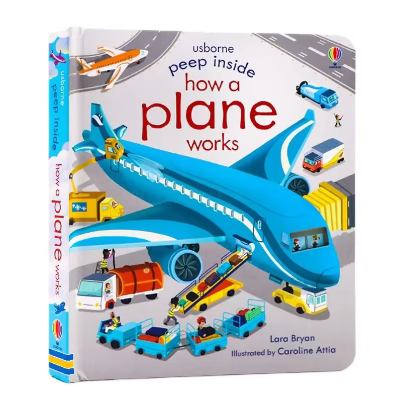 Peep Inside Comment un avion fonctionne anglais 3D rabat livre d'images bébé enfants lecture éducati