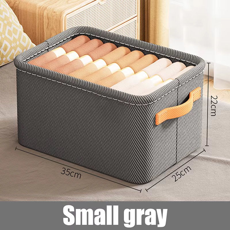 ●   Organisateur de vêtements en tissu non tissé, boîte de rangement pour sous-vêtements, t-shirts, 