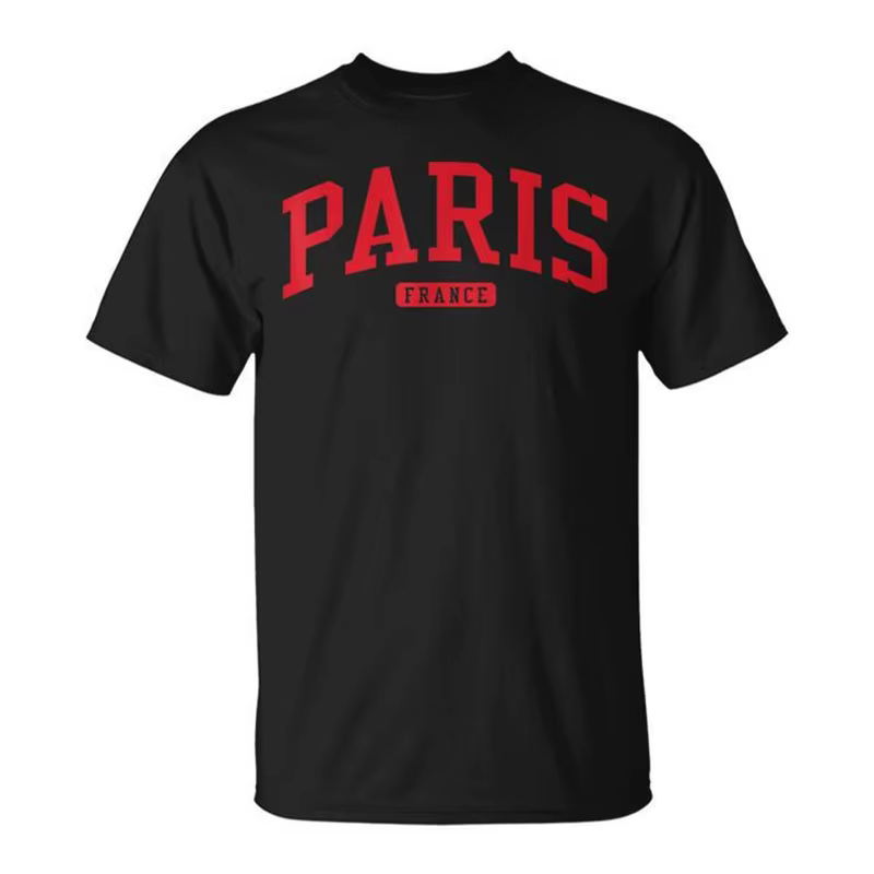 Paris Tour Eiffel motif T-shirt hommes 3d imprimé France t-shirts hauts femmes été décontracté à man