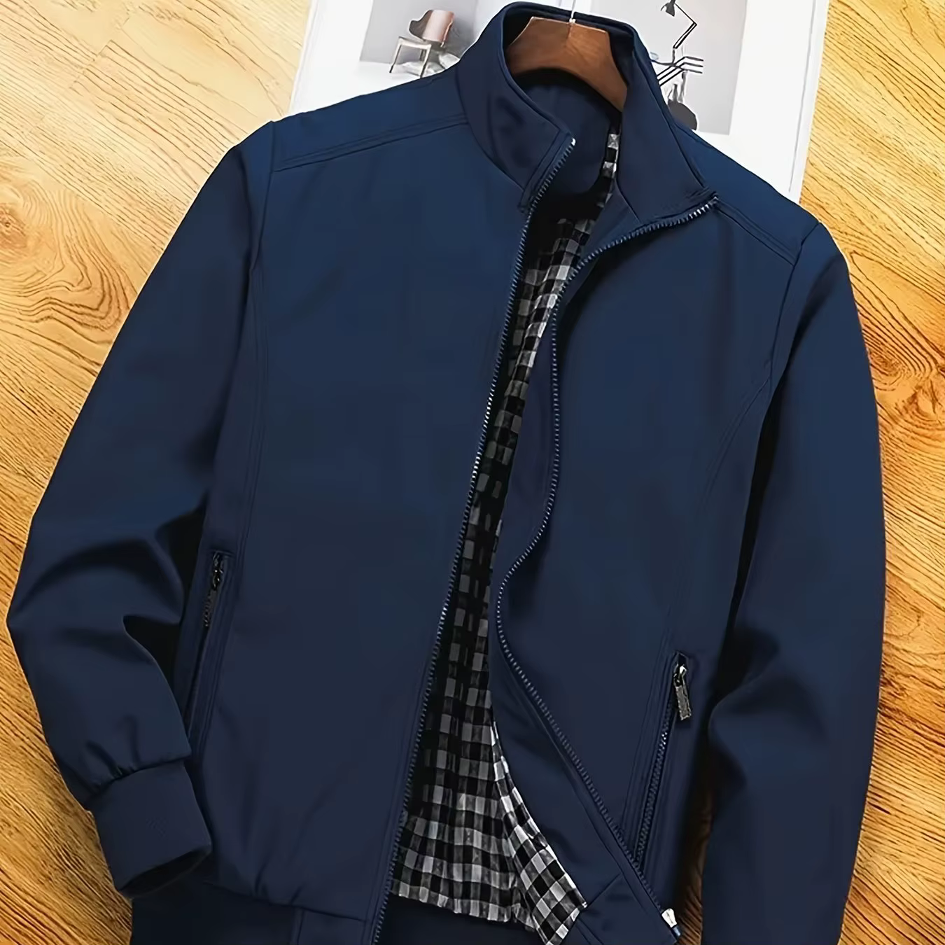 Veste grande taille pour hommes, manteau grande taille décontracté, veste fine de printemps et d'aut