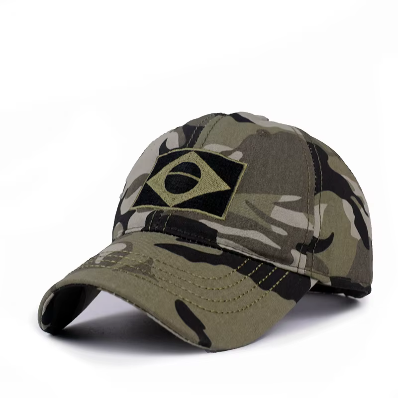 Casquette de Baseball pour hommes, Camouflage de l'armée, drapeau brésilien brodé, Sports de plein a