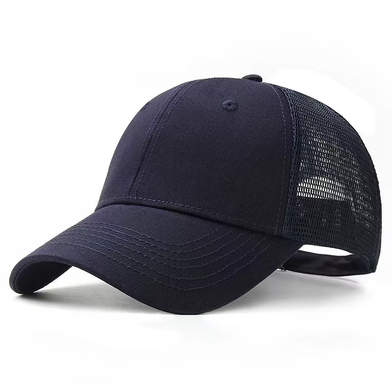 Chapeau de camionneur en maille surdimensionné pour hommes, casquettes à grosse tête, casquette de b