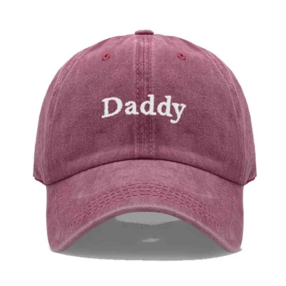 Casquette de baseball tendance brodée avec les inscriptions « Daddy & Mommy », en coton, réglable, a