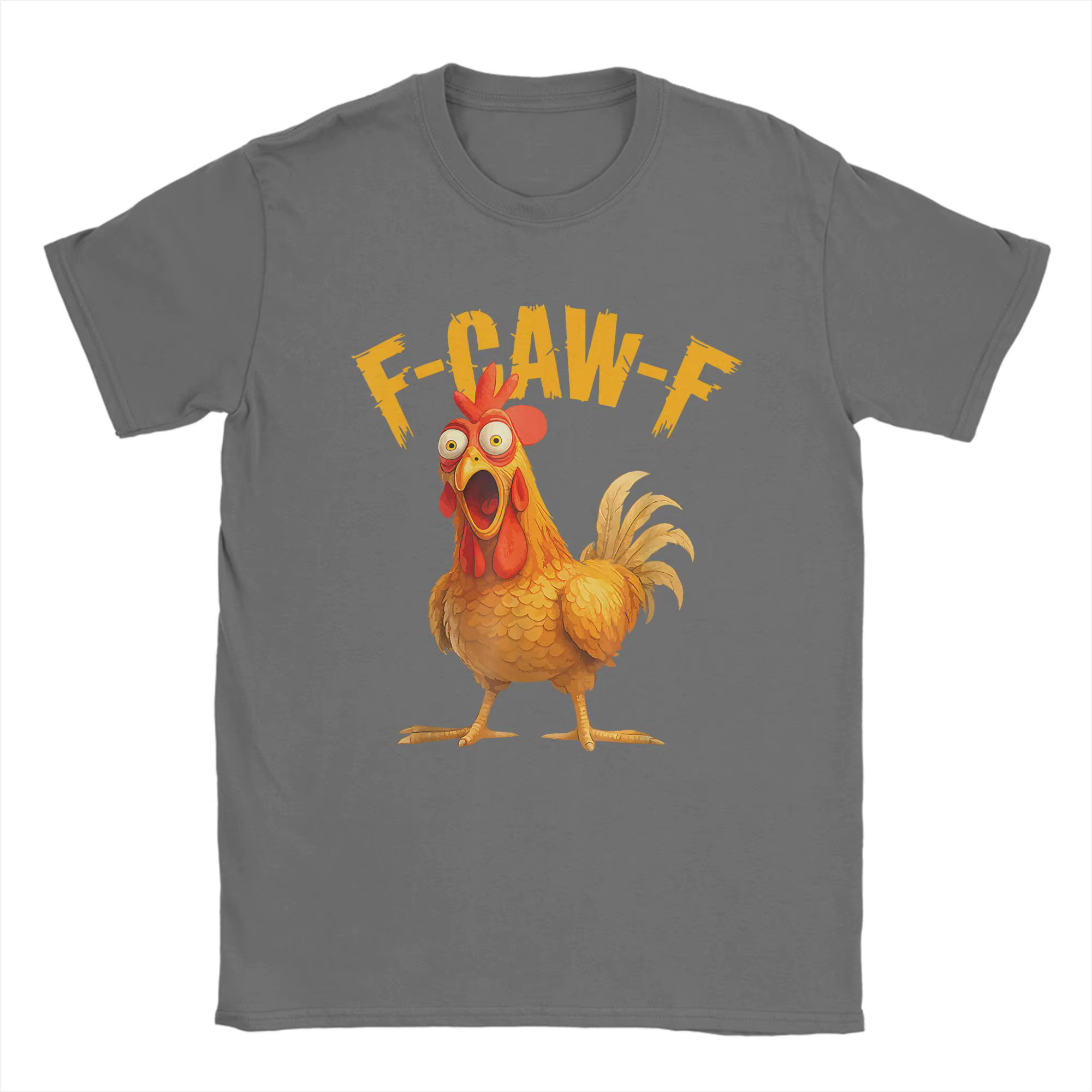 Drôle F Caw F poulet imprimé t-shirt graphique t-shirt de haute qualité hommes et femmes à manches c