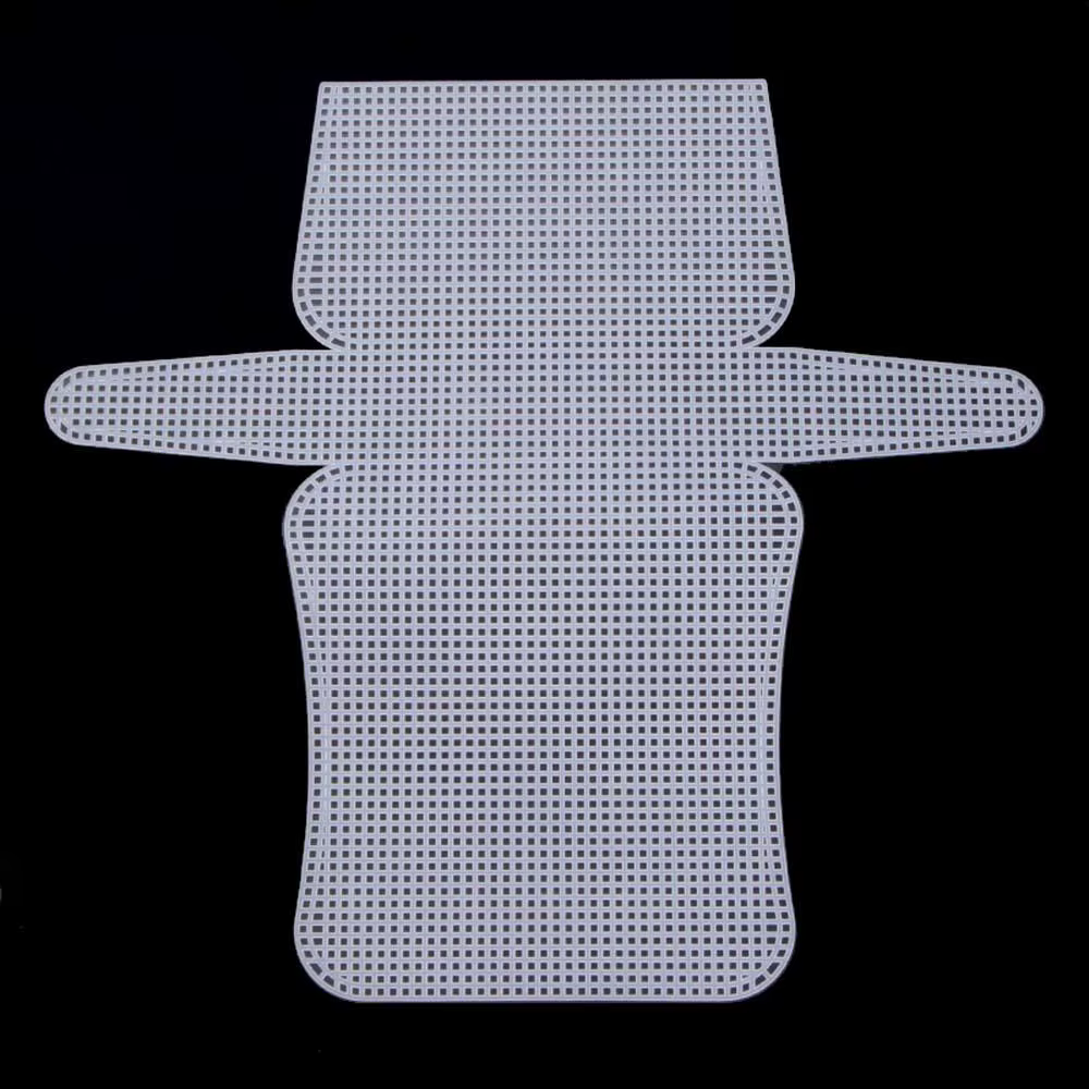 Tricot auxiliaire facile petit noir bricolage matériel sac à bandoulière feuille de maille en plasti