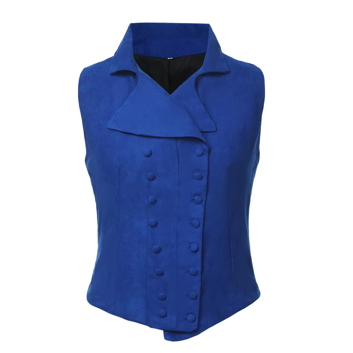Gilet victorien pour femme, style Renaissance médiévale, col en V, double boutonnage, corset