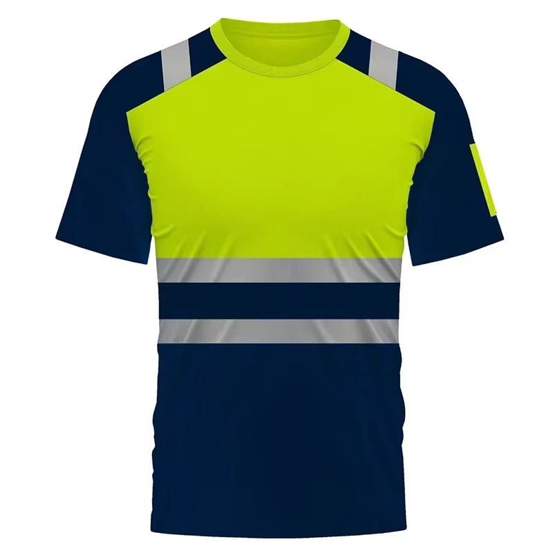 Chemises de travail haute visibilité, respirantes pour l'été, t-shirts de travail réfléchissants, t-