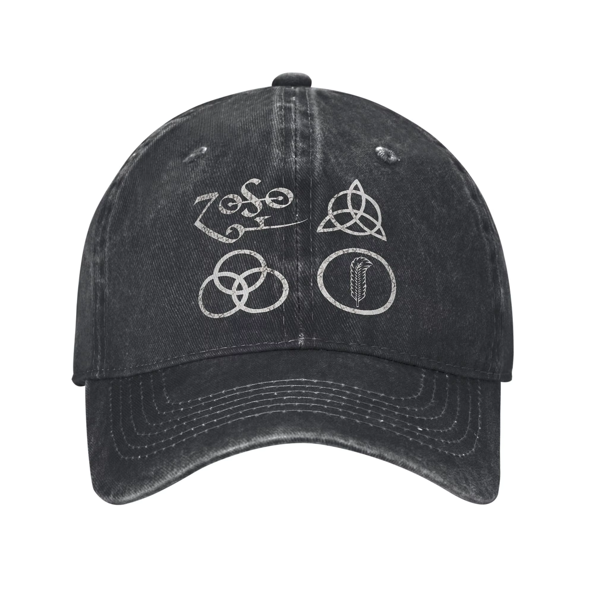 Casquette de baseball délavée The Mother Ship Led Zeppelin, style mode, protection solaire, hip-hop,