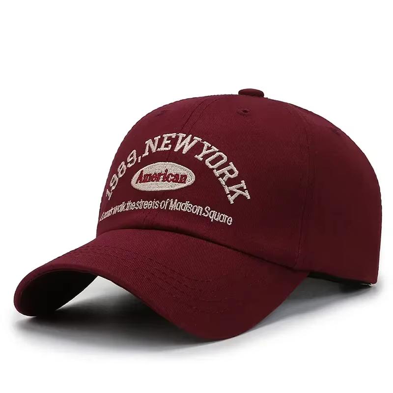 Broderie 1989 New York chapeaux de baseball casquette en coton lavé pour hommes femmes casquettes de