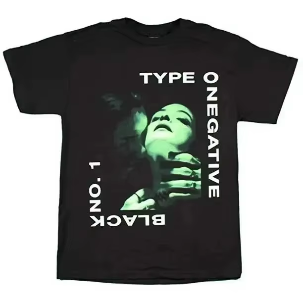 T-shirt d'été en coton pour hommes, style basique Type O Negative Band, T-shirt noir à manches court