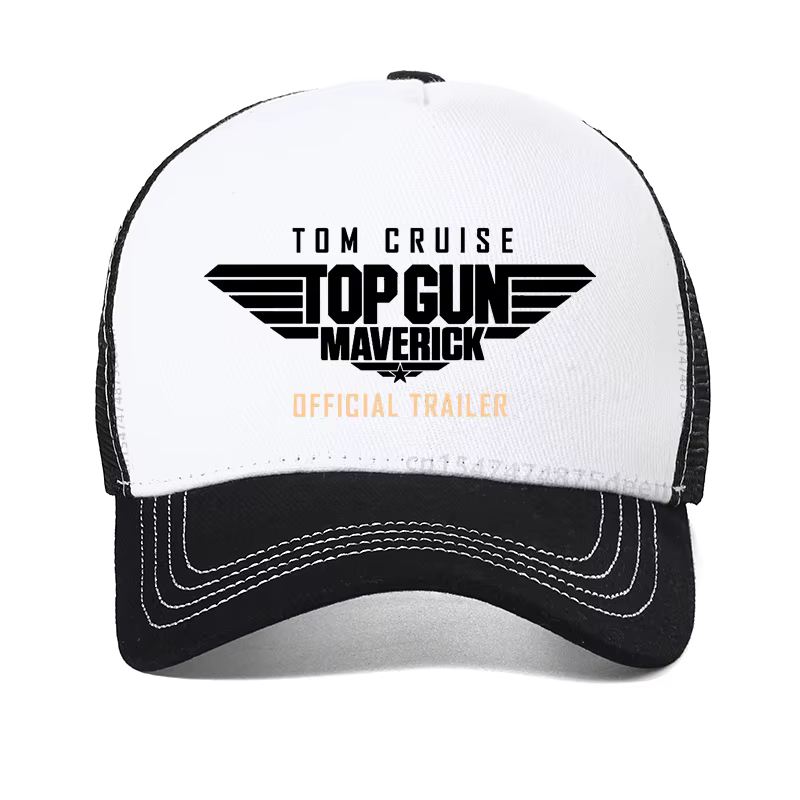 Casquette de baseball respirante Top Gun 2 Maverick, unisexe, été, pour hommes, en maille, style Tik